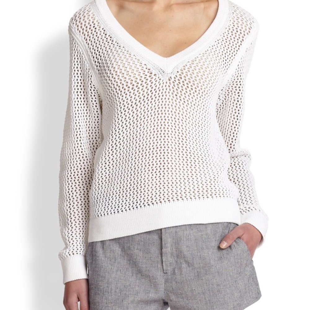 Rag and Bone White Knit Sweater